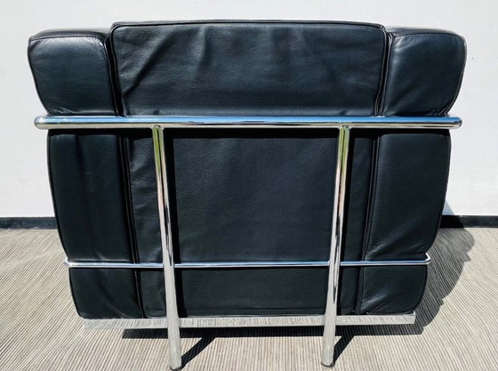 Image 1 of Paar Le Corbusier LC2-stijl fauteuils. Vintage
