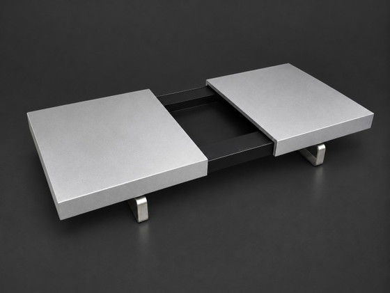 Leolux Tablet Coffee table, Aluminium, Wood, Silver (photo 2 of 5)