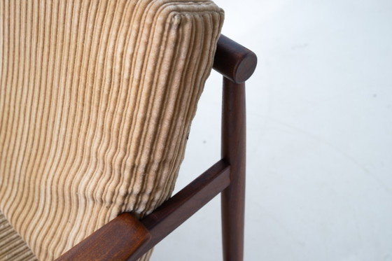 Danish lounge chair in teak and corduroy, 1960s – Armchairs, Textile (photo 12 of 12)