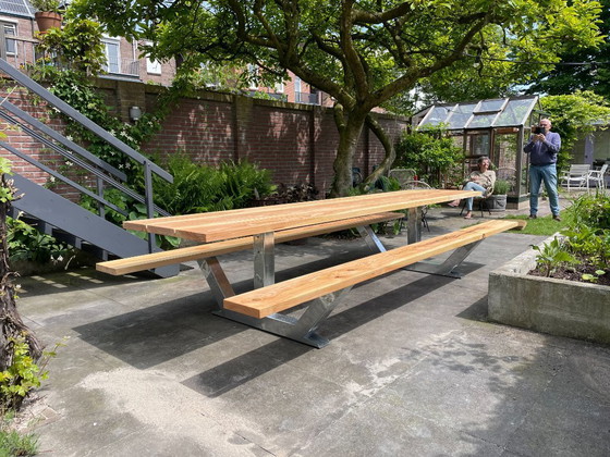 Image 1 of Table de pique-nique moderne Anchor en bois de Douglas 360 cm