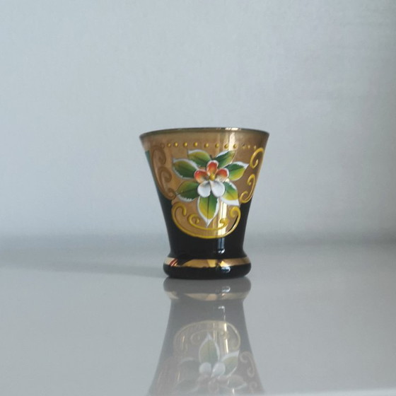 Image 1 of MURANO-GLASFLES OF -FLES EN ZES GLASJES