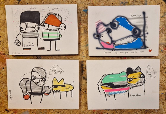 Image 1 of Dibujos originales Hamelink : Buddies