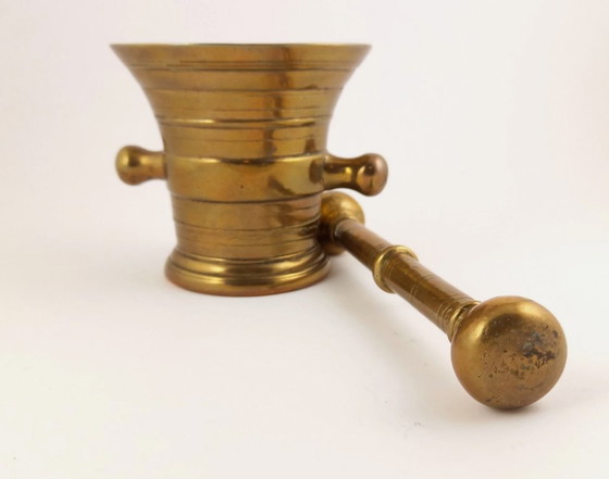 Mortier Antique En Bronze Circa 1900 – Objets déco (photo 7 of 7)