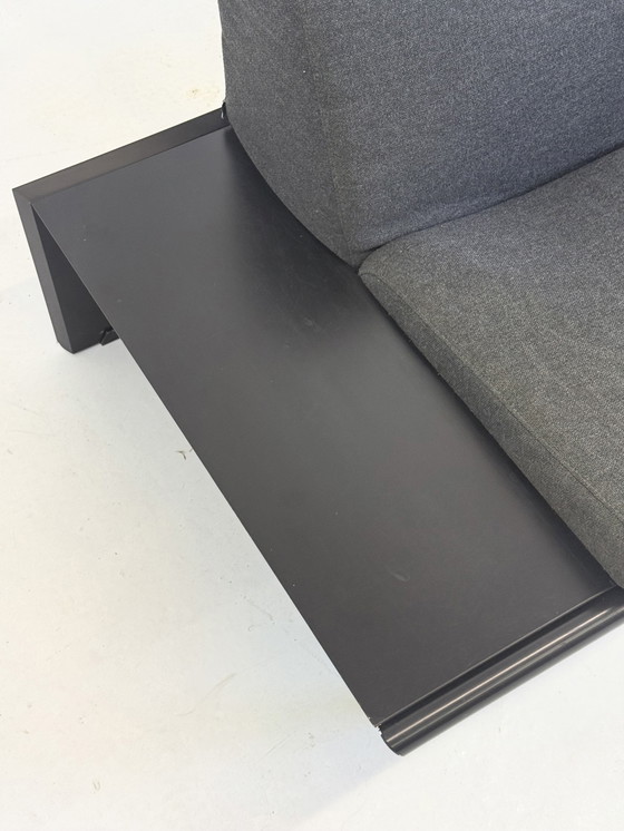 Image 1 of Harvink The Mission Sofa mit schwarzem Rahmen und dunkelgrauem Stoff