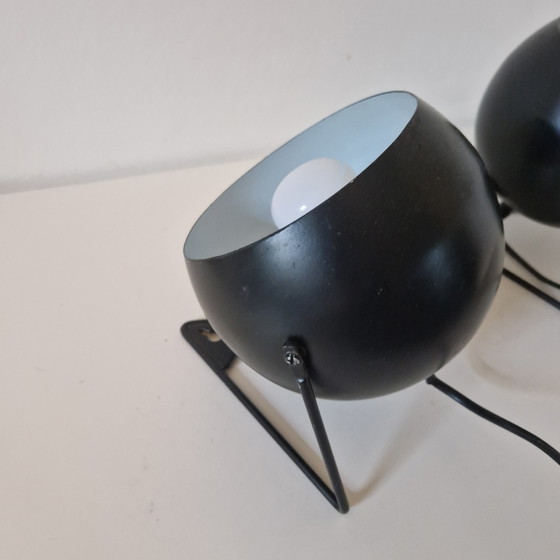 Image 1 of Set di 2 lampade a globo, luci notturne, applique da parete, faretti anni '90