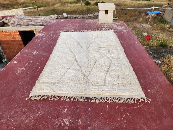 Image 1 of Minimalist Beni Ourain Rug 300x200 cm – Handmade Moroccan Wool Rug