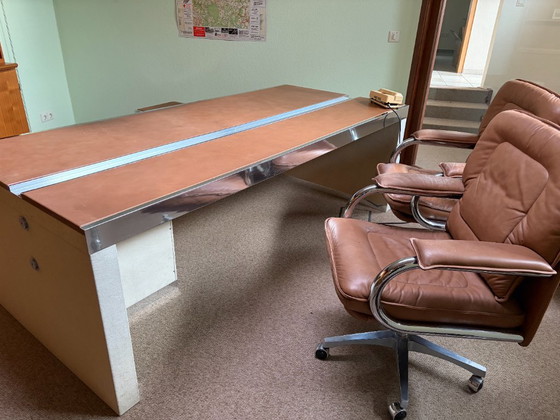 Italiaans vintage directiebureau in mid-century modern stijl, gemaakt door Guido Faleschini en vervaardigd (photo 8 of 23)
