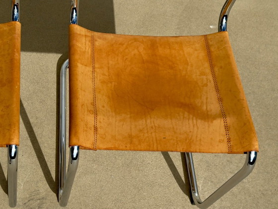 SET di 2 sedie di design vintage THONET | MART STAM | S33 – Sedie da pranzo, Pelle (photo 8 of 15)