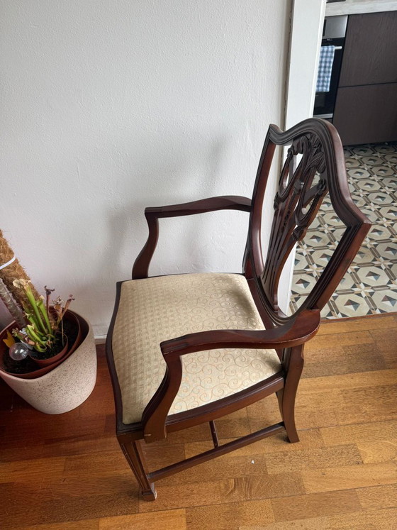 Image 1 of 2 sedie da pranzo classiche in legno in stile Art Nouveau
