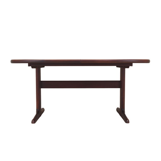 Table en acajou, design danois, 1990S, fabricant : Skovby