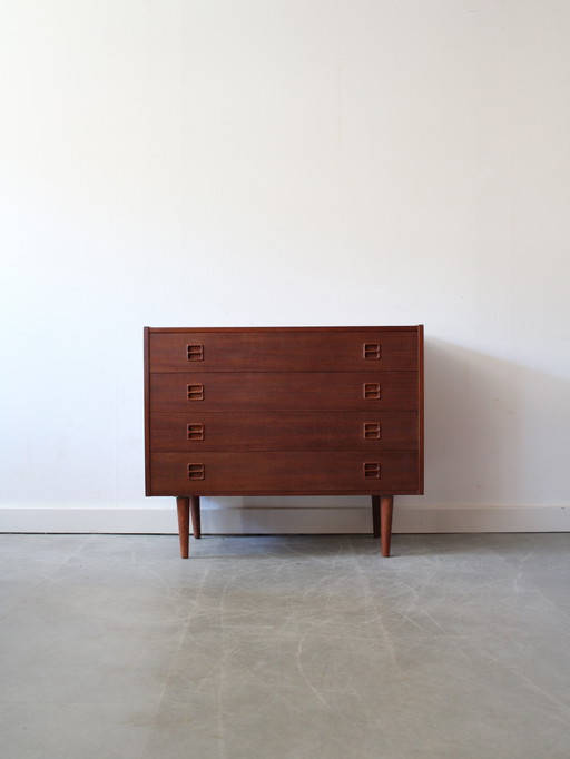 Cassettiera vintage danese in teak.