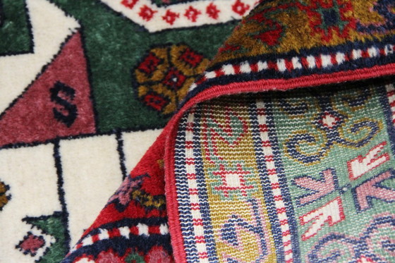 Image 1 of Origineel handgeknoopt oud Kazak tapijt 240 x 170 cm