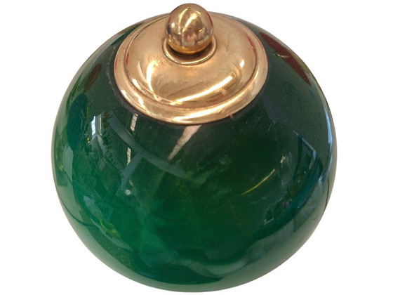 Image 1 of Set di 5 Lampade Vintage stile Nautico – Ottone e Vetro Colorato – 23cm