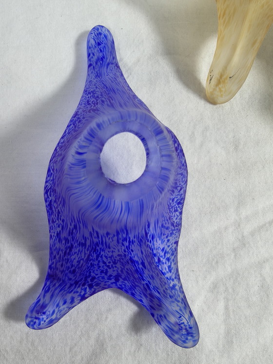 Image 1 of Hand-blown Italian design glass lampshades Murano style