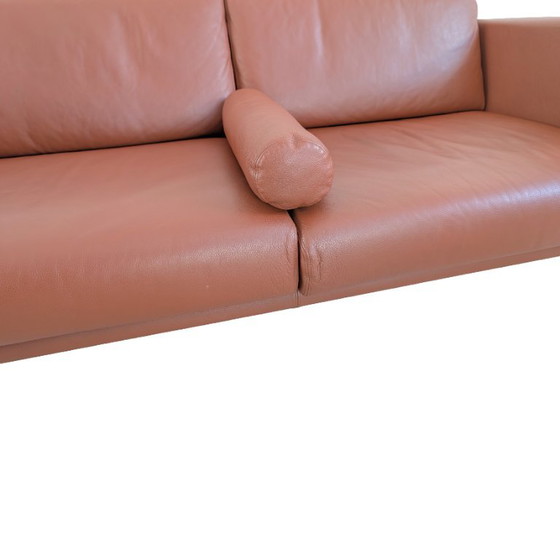 Original Walter Knoll Jason Sofa Couch Design Two-Seater Leather – 2 seaters, Metal (photo 7 of 10)