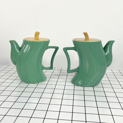 Ceramic Tea Service By Massimo Iosa Ghini For Naj Oleari, 1980S