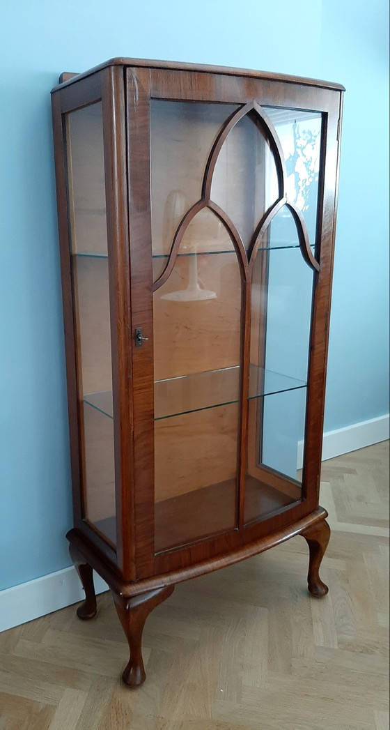 Image 1 of Vitrine vintage en acajou