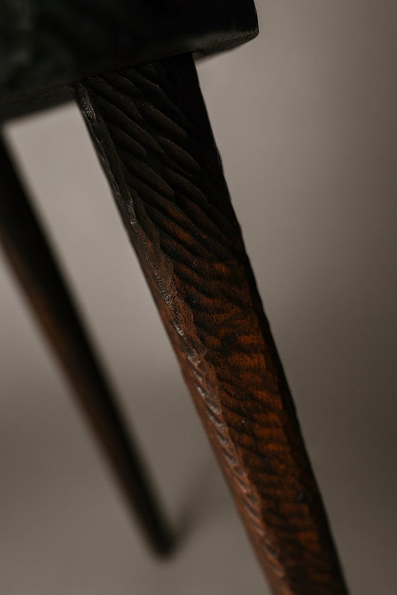 Image 1 of SIDE TABLE OR STOOL IN THE STYLE OF THE MAROLLES WORKSHOPS, 1950