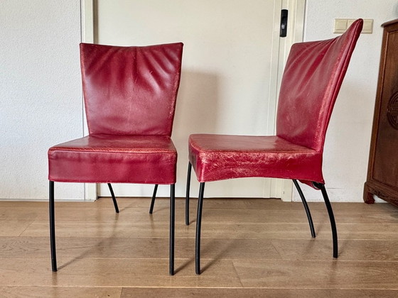 6 chaises Montis modèle Spica – Chaises de salle à manger, Leather (photo 3 of 5)