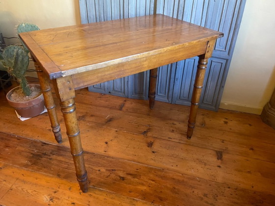 Image 1 of Small table Kitchen table Work table Side table French