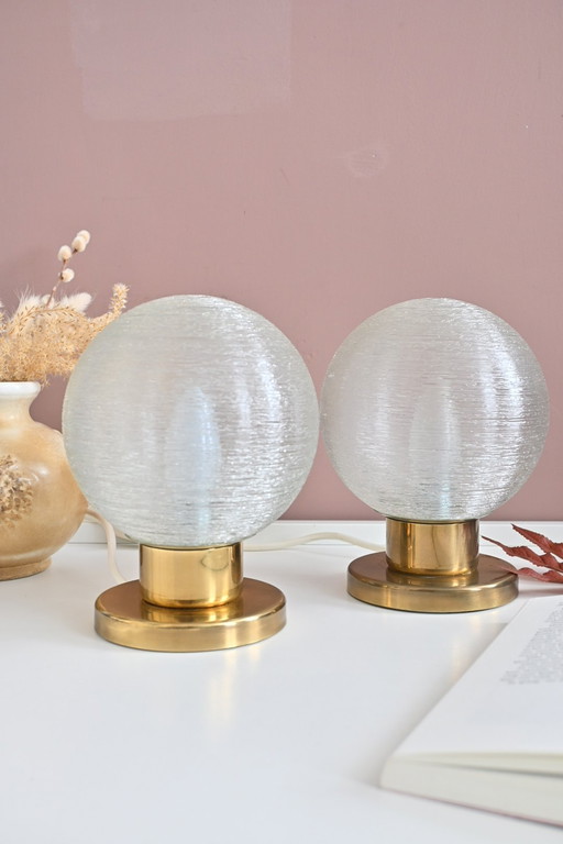 Ensemble de lampes de table vintage Doria Leuchten