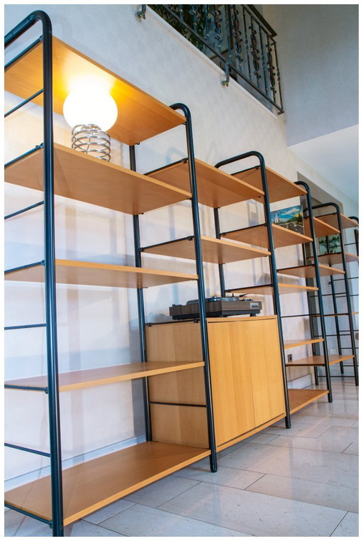 Magnífico sistema de estanterías modulares/librería vintage Niklas 1980 Ikea