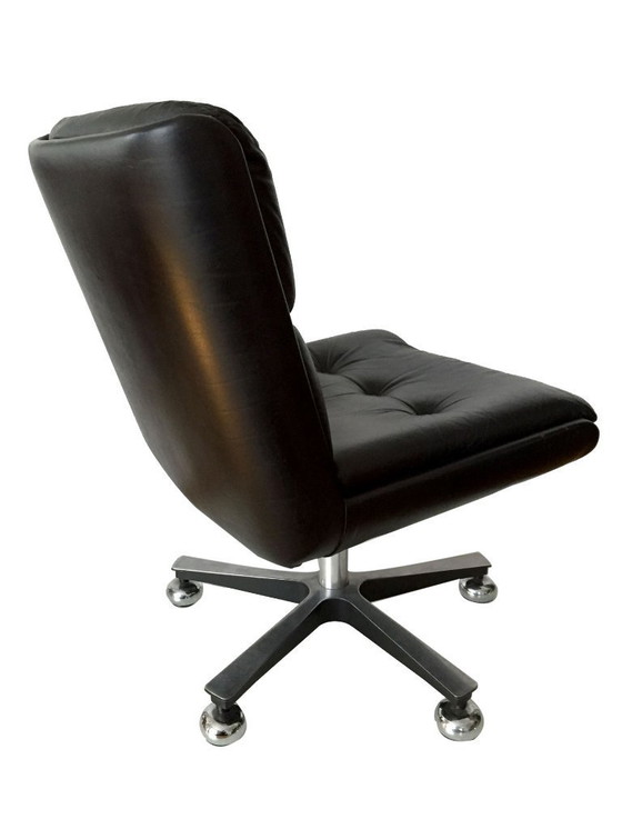 Image 1 of Duo de fauteuils cuir Cofemo. italie 1980