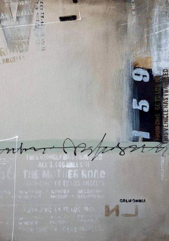 Original Acrylic Painting Contemporary Art Minimalism Street Message – Paintings & Drawings, Canvas (photo 3 of 7)