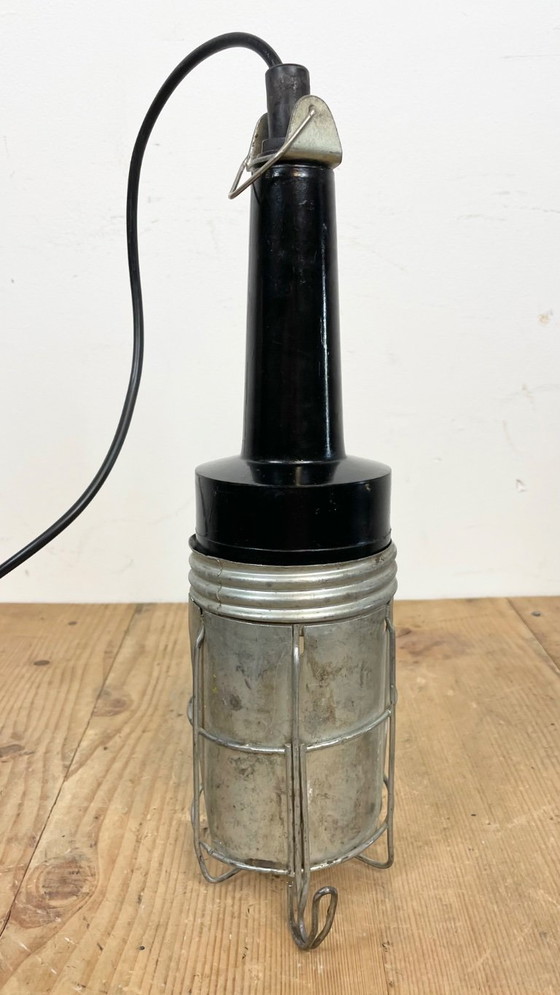 Image 1 of Vintage Industrial Bakelite Hanging Work Light, 1960s