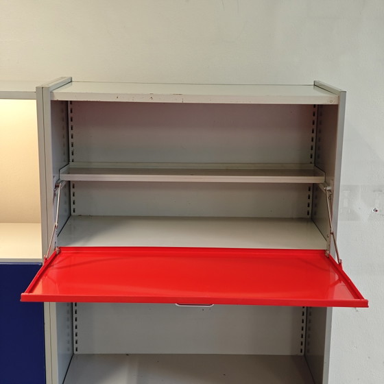 Vintage Gispen 5600 Modulaire Kast A.R. Cordemeyer – Wandkast, Metal (photo 11 of 14)