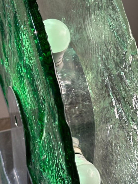Image 1 of Luigi Massoni - Lampe de table "Albero" - Verre Murano Pulegoso - 1970