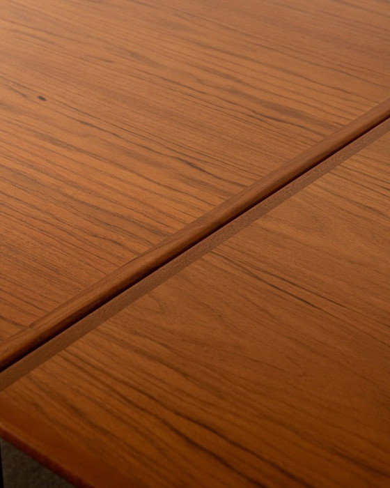 Image 1 of Danish Modern Teak Extendable Dining Table Model 24 by Ansager Møbler, 1960s