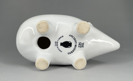 Portacandele a forma di riccio "Ancient Moderns" del Met - Ceramica bianca