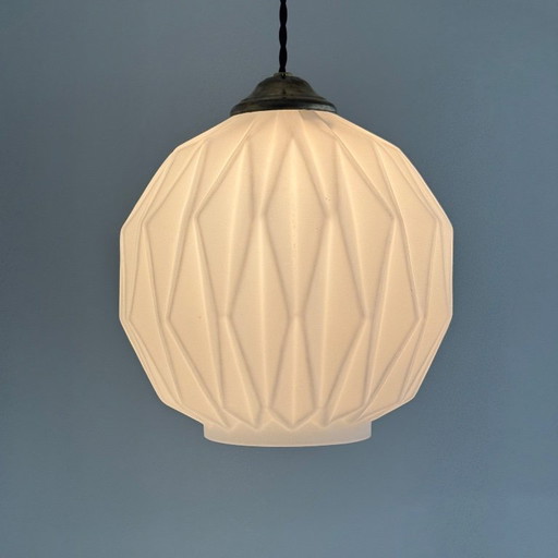 Vintage Scandinavische origami kleine hanglamp