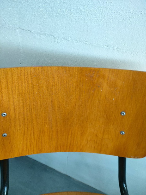 Image 1 of Vintage jaren 70 schoolstoelen (stapelbaar)