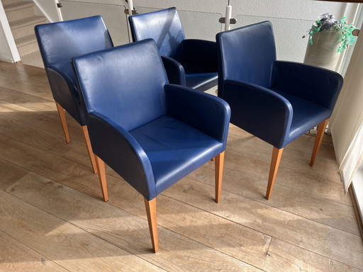 4x Poltrona Frau fauteuils