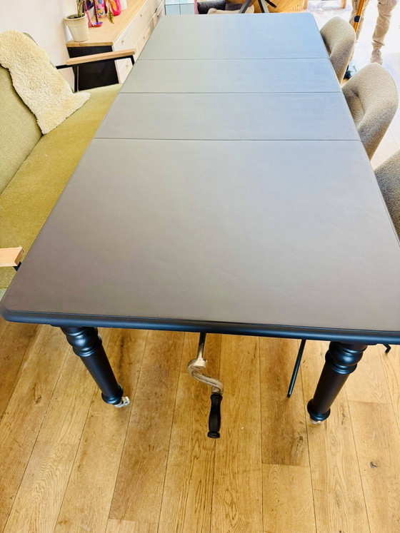 Image 1 of Eichholtz coulissen tafel (mat zwart)