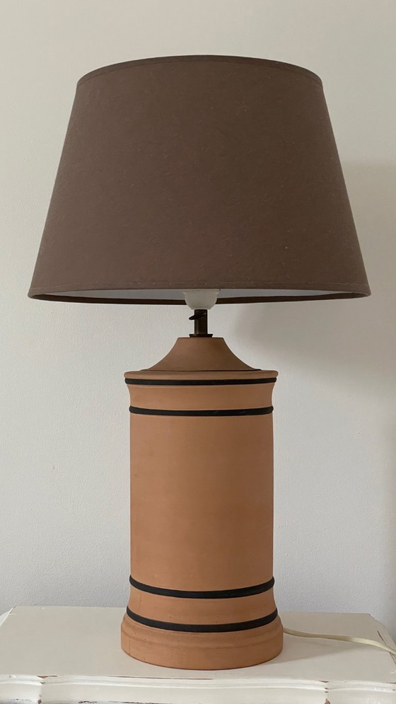 Image 1 of Vintage CHANEL-style terracotta lamp
