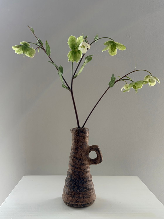 Vintage kleine keramische vaas met handvat – Vazen, Ceramic (photo 3 of 6)