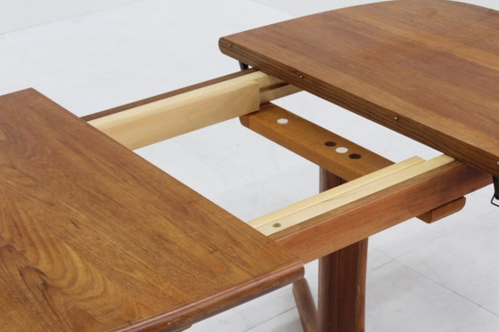 Tavolo da pranzo ovale allungabile vintage danese Dyrlund Teak Massiccio – Tavoli da pranzo, Wood (photo 2 of 9)
