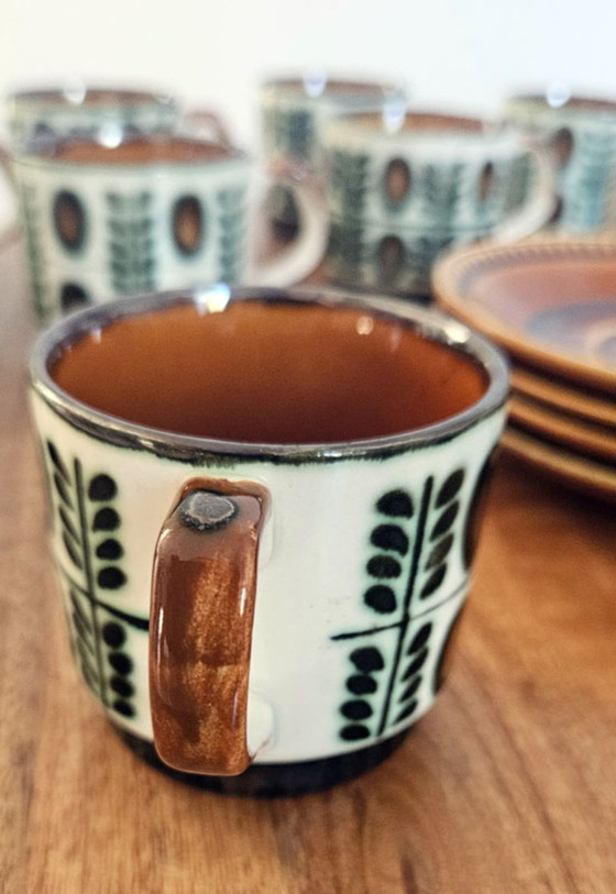 Boch La Louvière Walnoot Serie Koffieservies – 18-delig – 8 personen – Ceramic (photo 3 of 14)