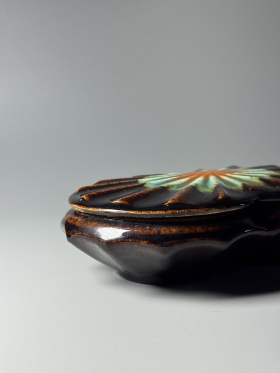 Image 1 of Thulin, Bélgica, década de 1930, caja con tapa Art Déco, modelo 783, esmalte: Vulcan