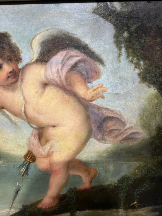 Painting "Cupid". Oil on canvas. – Paintings & Drawings (photo 3 of 7)