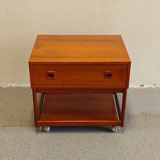 Vintage bijzettafel teak Brouer Møbelfabrik