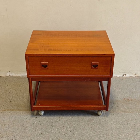 Image 1 of Vintage bijzettafel teak Brouer Møbelfabrik