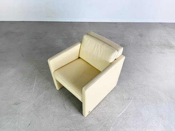 Image 1 of Poltrona originale Rolf Benz Ego G in pelle beige Poltrona design