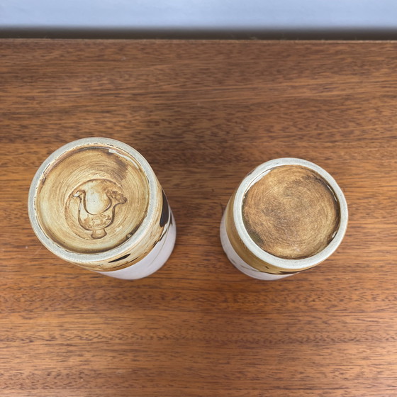 Image 1 of Satz von 2 Vasen / Bleistifthalter "La Colombe", 1950/60