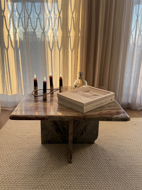 Image 1 of Table basse vintage en marbre, Italie 1970