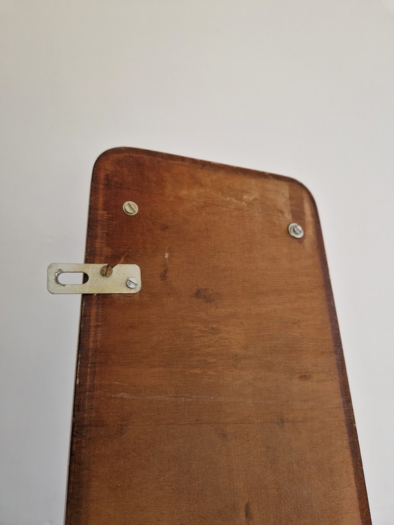 Image 1 of Vintage coat rack wood chrome - art deco 1930s gispen style