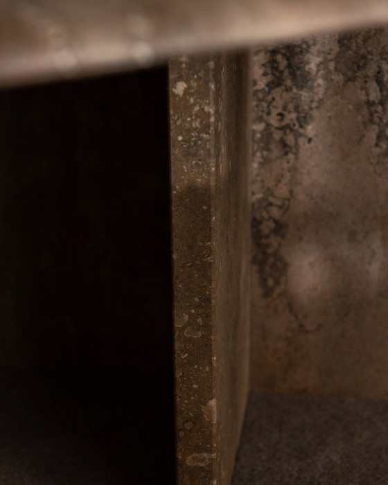 Image 1 of Vintage travertine coffee table · Italian style, 1970s